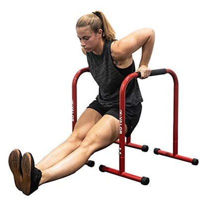 Valor Fitness Non-Slip Dip Station Stands – Bodyweight Exercise Equipment for Dips, L-Sits, Rows, Push-Ups, Pull-Ups Uppr Body Workout - Home Gym Strength Training