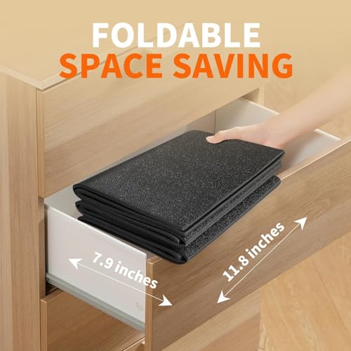 Walking Pad Mat for Carpet, Walking Pad Mat for Hardwood Floors, High Density, 0.16" Thickness, Folable, Floor Protection for Bike, Elliptical, Treadmill - size: 55.16"L x 23.6"W x 0.16"Th