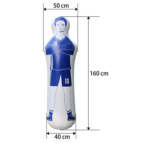 SUNSHINEMALL Inflatable Tackling Dummies for Football Practice Poles,Soccer Training Equipment Wall Dummy Goalkeepr Mannequin Basketball Defender Tumbler for Dribbling Passing Drills