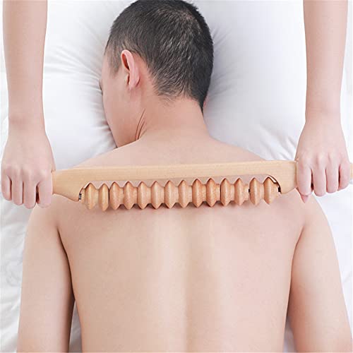 Wood Therapy Massage Tools,Gua Sha Rolling Stick Manual Massage Sticks,Lymphatic Drainage Massager for Maderotherapy,Relax Muscles and Relieve Body Aches 16.9INCH - color: Style D 16.9inch