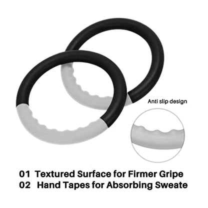 Gymnastic Rings with 15 FT Adjustable Straps Non-Slip Gymnastics Rings Pull Up Workout Rings for Home Gym Exercise, Training