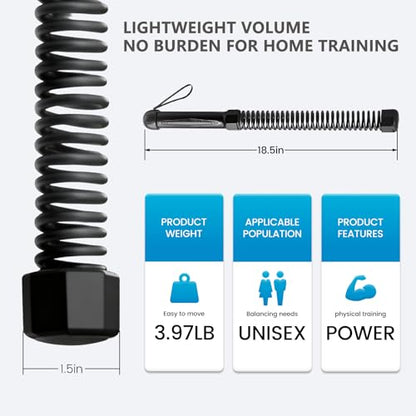 Cordless Battle Rope, Ropeless Training Rope, Heavy Duty Cordless Battle Rope, Heavy Duty Portable Cordless Battle Ropes for Home Gym,Strength Training, Arm Toning & Functional Fitness