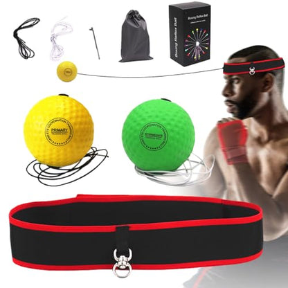 Erice Boxbollen, Boxing Reflex Ball for - React Reflex Balls on String with Headband, boxbollen Original - Improve Hand Eye Coordination, Punching Speed, Fight Reaction, pornographic