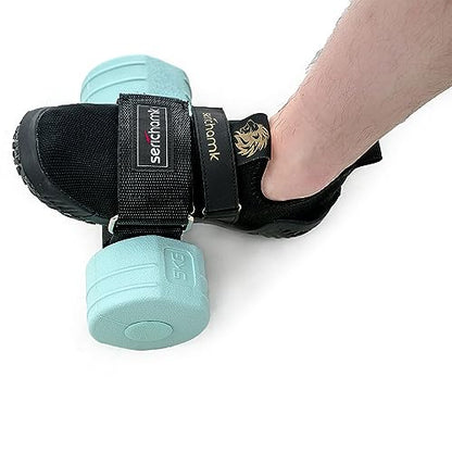 Feet Dumbbell Attachment, Tibialis Trainer Ankle Straps for Feet Weight Lifting Shin Splint, Hamstring Curls, Leg Curl Attachment at Home Gym Equipment