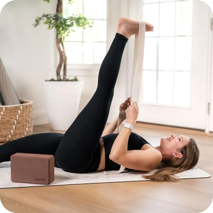 WeGym Yoga Straps, Adjustable Strap for Stretching at Home, Essential Accessories for Yoga, Pilates, Physical Therapy, Mobility Workouts