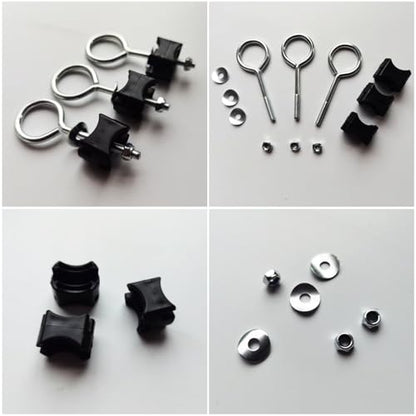 6 Pack Trampoline Screws and Bolts Replacement Trampoline Poles Mount Screw for Kids Trampoline Leg Feet Connection Mini Trampoline with Safety Enclosure Mini Fitness Rebounder Trampolines