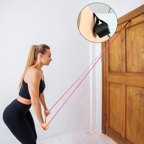 POWER GUIDANCE Resistance Bands, Set of 5 Pull Up Bands, Pull Up Assistance Bands, Exercise Bands, Resistance Bands Set for Legs, Working Out - color: Yellow/red/black/purple/green