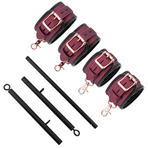 Spreader Bar Heavy Duty Stainless Steel Adjustable Bar with 4 pcs PU Cushioned Straps for Yoga, Pilates, Fitness Training, Home Gym Equipment and more.