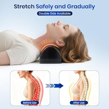 3 Level Adjustable Occipital Release Tool-Cervical Traction Device for Tmj,Shoulder Deep Tissue Relief,Neck Stretcher Pillow for Neck Pain Relief with Trigger Point Massager
