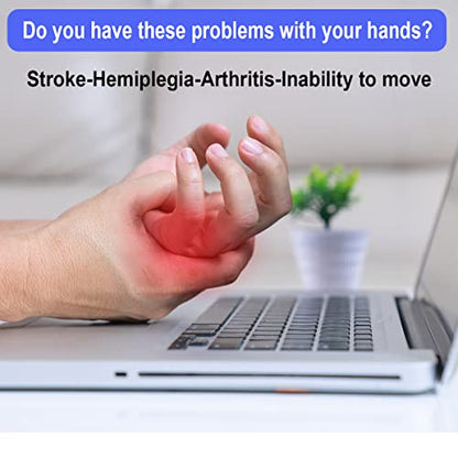 Rehabilitation Robot Gloves,Stroke Hemiplegia Hand Recovery Equipment,Hand Exerciser Aids,Rehab Robotic Glove - size: Left-hand-M