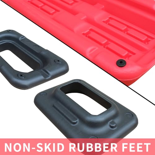 Adjustable Workout Aerobic Stepper In Fitness & Exercise Step Platform Trainer Red Black With 2 Risers