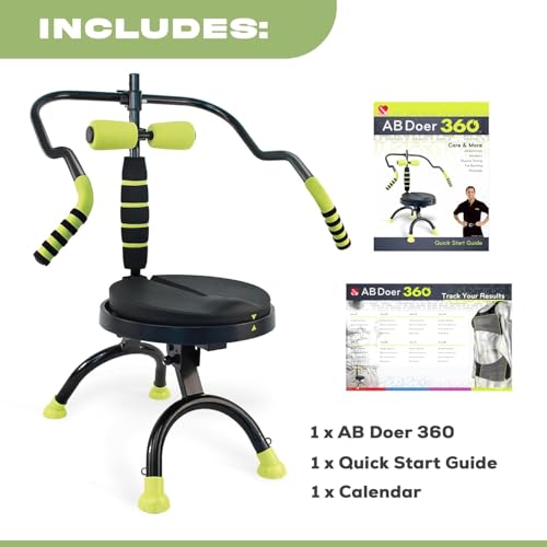 AB Doer 360 - Ab Fitness Machine System Provides An Abdonimal And Muscle Activating Workout with Aerobics to Burn Calories and Workout - style: AB DOER