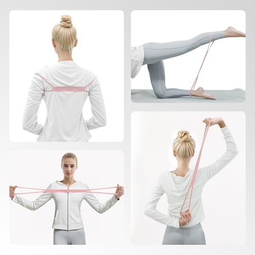 PROIRON Figure 8 Resistance Bands with Handles Exercise Band Stretch Bands for Yoga arm Chest and Shoulder Stretch 8 Shaped Resistance Band for Women