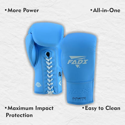 A2 Lace Up Boxing Gloves for Men and Women, Full Grain Cowhide Leather Professional Training and Sparring Gloves for Heavy Bag, Muay Thai, Kickboxing and MMA