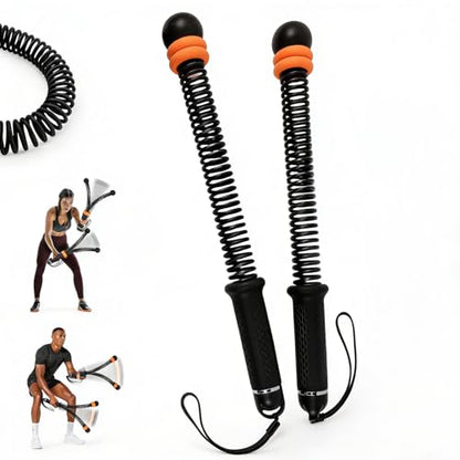 Adjustable Ropeless Battle Ropes, Portable Training Ropes for Home Gym, Quiet Air Resistance Heavy Duty Cordless Battle Rope, Versatile Exercise Equipment for Indoor and Travel Exercise