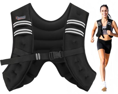 Weighted Vest for Women Men Kids 12lb Body Weight Vests with Reflective Stripe and Adjustable Buckle for Running, Strength Training, Jogging, Walking，Training Workout