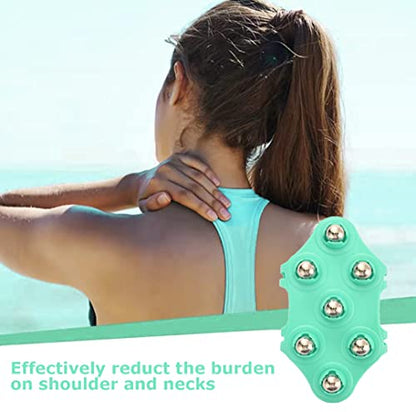 Foot Massage Ball & Foot Rollers 6 in 1 Set with Handheld Roller, Spiky Ball, Lacrosse Ball, Massage Roller, Steel Ball Massager for Relieve Plantar Fasciitis, Deep and Superficial