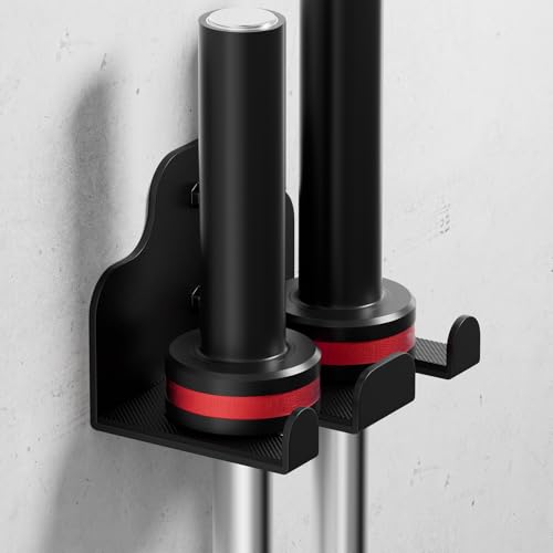 XZHXFX Barbell Wall Holder,Barbell wall Mount Hanger, - color: Black 2 hooks