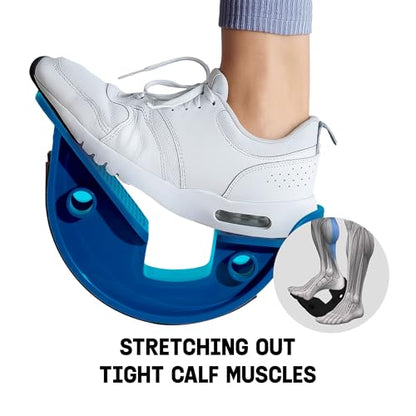 Yes4All Foot Rocker, Effective Calf Stretching and Foot Massager Stretcher for Plantar Fasciitis Relief, Improved Flexibility, Ergonomic Design for Home Exercise - color: D. Navy