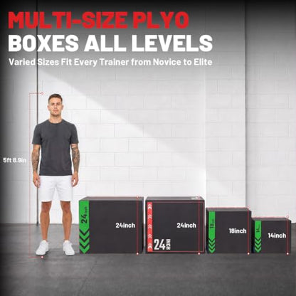 papababe 3-in-1 Jump Box, Anti-Slip, High-Density Foam - style: 20 x 24 x 30 inch (68 lb)