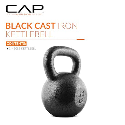 CAP Barbell Cast Iron Kettlebell - Singles and Sets, Multiple Weight Choices