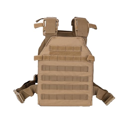 Greencity Weight Vest Adjustable Strength and Endurance Training, Tactical Vest Quick Release with Molle System, Fitness Workouts, Running