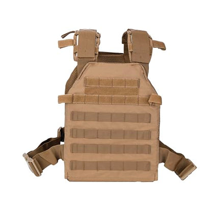 Greencity Weight Vest Adjustable Strength and Endurance Training, Tactical Vest Quick Release with Molle System, Fitness Workouts, Running