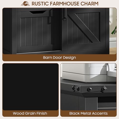 Vabches Lateral Filing Cabinets with Adjustable Shelf, Black - color: Pure Black, size: 3 Drawers