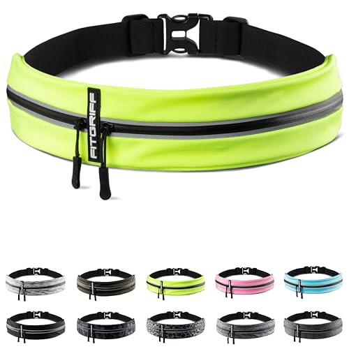 Fitgriff® Running Belt for Men & Women - Secure Jogging Pouch for Phone, Keys & Essentials - For All Cell Phones