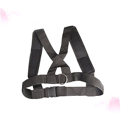 Adjustable Heavy Duty Sled Fitness Harness with Padded Shoulder Strap for Resistance Training and Strength Workouts No-slip Belt System for Running and Endurance Exercises