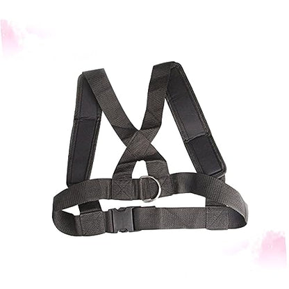 Adjustable Heavy Duty Sled Fitness Harness with Padded Shoulder Strap for Resistance Training and Strength Workouts No-slip Belt System for Running and Endurance Exercises