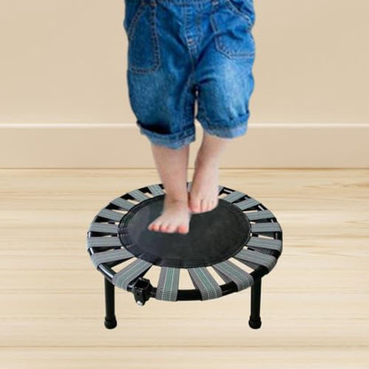 Mini Trampoline with Rubber Foot Pads Quiet Sturdy Compact