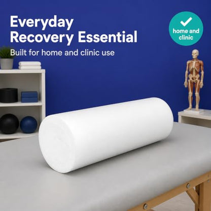 Firm White PE Foam Roller (18" Full Round) - size: 18" Full Round