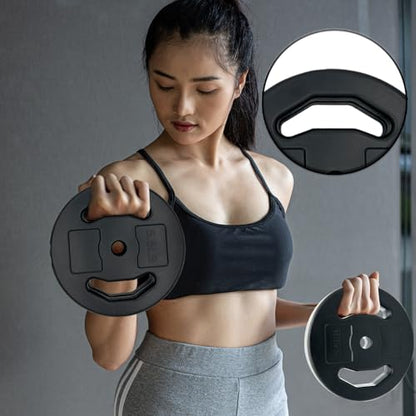 Hipicute Adjustable Barbell Set, 40LB, Black, PU, Padded Grip, 22LB Max Weight, Barbell, Black - color: Black, size: 40LB