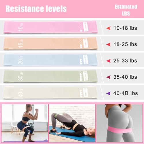 11 Pcs Pilates Ring Set for Women, Yoga Home Gym Equipment with 12" Ring, 9.8" Exercise Ball, 5 Resistance Bands, 8 Figure Strap, Core Sliders & Storage Bag, for Beginner Workouts & Gifts