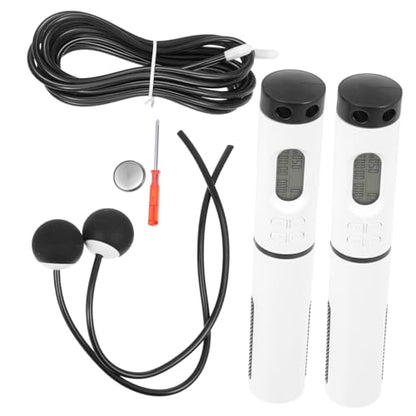 Holibanna Smart Ropeless Jump Rope Cordless Fitness Skipping Rope with Digital Counter for Indoor Arm Strength Training and Weight Loss Portable Exercise Tool for Women and Men