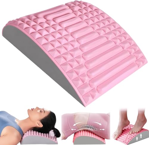 Acemend Back Stretcher, Acemend Refresh Back Stretcher for Sciatica, Back Stretcher for Lower Back Pain Relief (Pink) - color: Pink