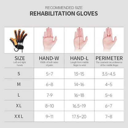 Rehabilitation Robot Gloves Hemiplegia Hand Stroke Recovery Equipment with 3 Training Modes, Robot Hand Glove Finger Trainer with Strength Adjustment - color: Left, size: Small