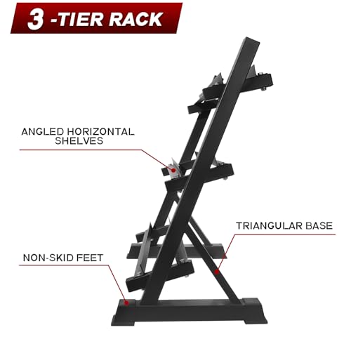 Ritfit 5-650 LBS PVC Encased Hex Dumbbell Sets with Optional Rack for Home Gym, Hand weight with Chrome Handle for Strength Training,Workouts - style: (10+15+20+25+30+35+40+45+50+55)650LBS SET