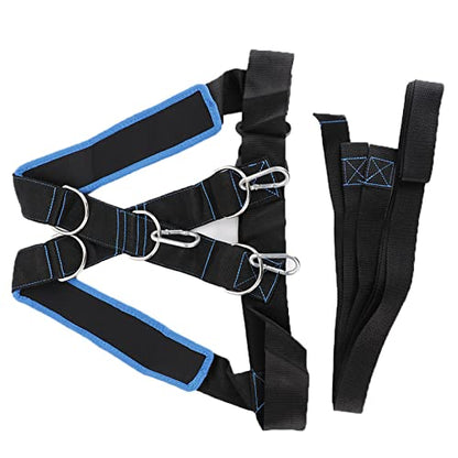 Sled Harness Training Gear for Athletes, a Complete Physical Training Kit with Adjustable Shoulder Straps for Pulling a sled or tire for Intense Workouts