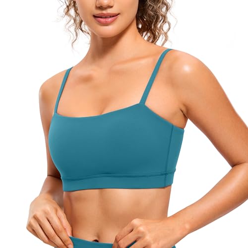 CRZ YOGA Butterluxe Thin Strap Sports Bra - color: Borealis Green, size: Small