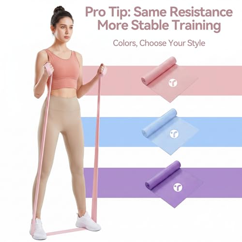 Resistance Bands, PT Physical Therapy Bands, Long Professional Exercise Bands for Yoga, Pilates, Stretching, Recovery, Home or Gym Workouts, Strength Training