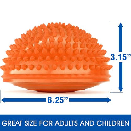 Yes4All Hedgehog Balance Pods for Exercise, Core Body Balancing, Balance Pods for Youth & Adults with Hand Pump - Set of 5