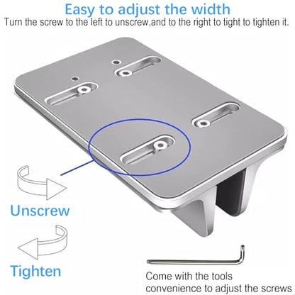 Vertical Laptop Stand Holder, Desktop Aluminum Notebook Stand with Adjustable Dock Size(Up to 17.3 inch) Compatible with All Lenovo/MacBook Pro/Air Dell Hp Surface iPad Gaming Laptops(Silver)