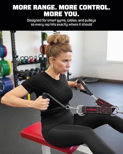THEFITGUY Cable Extension Straps for Cable Machine Attachments & Gym (Pair) | Multifunctional heady-duty straps with 5 length options for cable machines, handles, ropes, pull-up bars & more