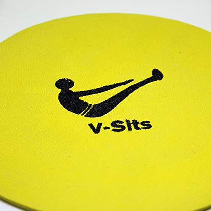 Fitness Health Flat Round Disc Markers | Exercise Workout | Non Slip Circuit Training Set | Outdoor/Indoor Sports Landmark Track and Field Markers | Yellow 10 Exercise Set
