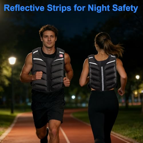 Weighted Vest for Men & Women Heavy Body Weight Vest for Home Workouts, Cardio & Strength Training - size: 20LB