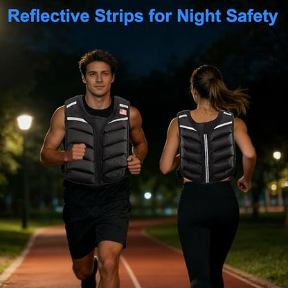 Weighted Vest for Men & Women Heavy Body Weight Vest for Home Workouts, Cardio & Strength Training - size: 20LB