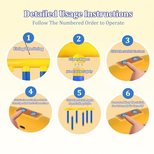 Hand Eye Coordination Training Catching Stick Game Drop Trivia Tool Finger Boxing Trainer Pick Up Modes Original Play Falling And Tapper Design Drop It Hand Speed Levels Shot Down Soft Balls For Sport