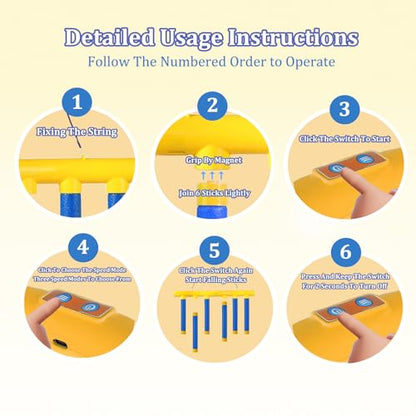 Hand Eye Coordination Training Catching Stick Game Drop Trivia Tool Finger Boxing Trainer Pick Up Modes Original Play Falling And Tapper Design Drop It Hand Speed Levels Shot Down Soft Balls For Sport